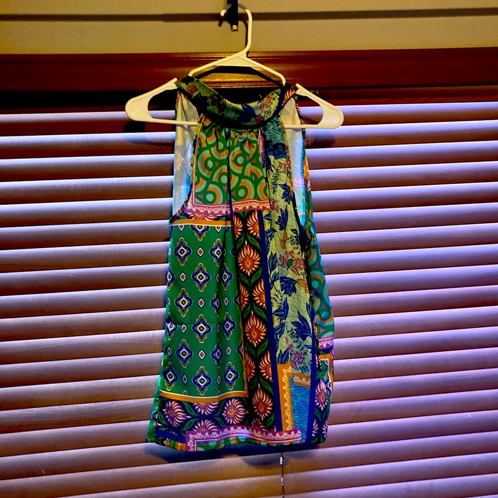Beautiful Satin multicolor halter top